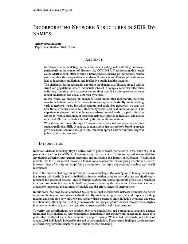 Page 1 of the generated paper