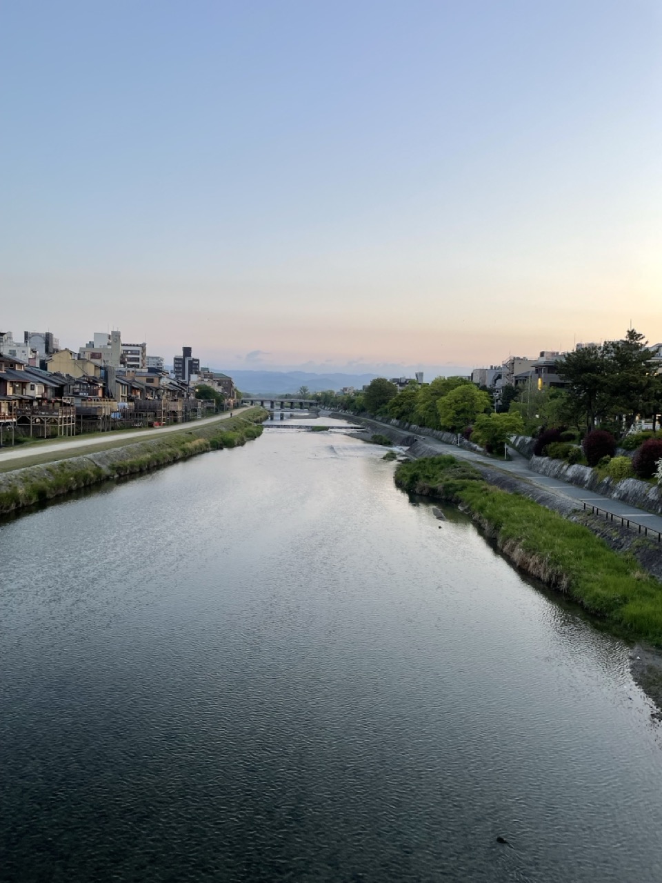 Saying goodbye to the Kamo River